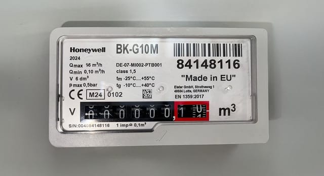 Gas meter type guide